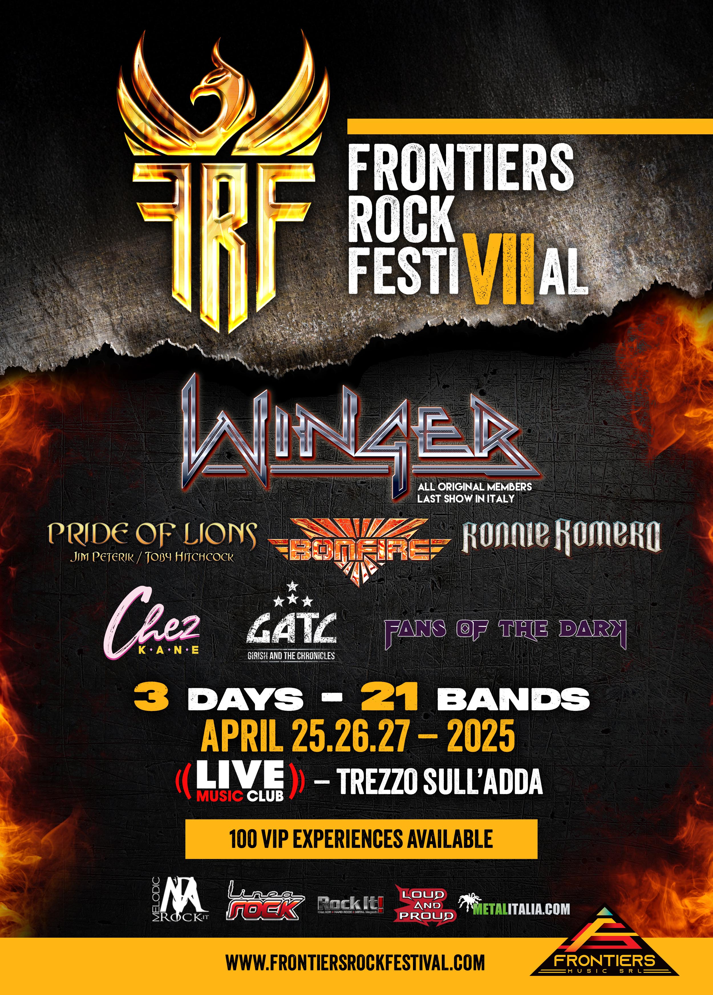 Frontiers Rock Festival VII - 25, 26, 27 April 2025